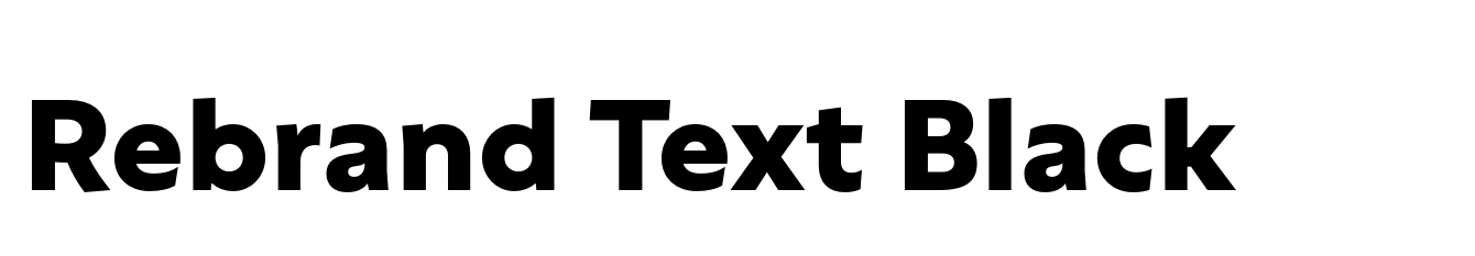 Rebrand Text Black